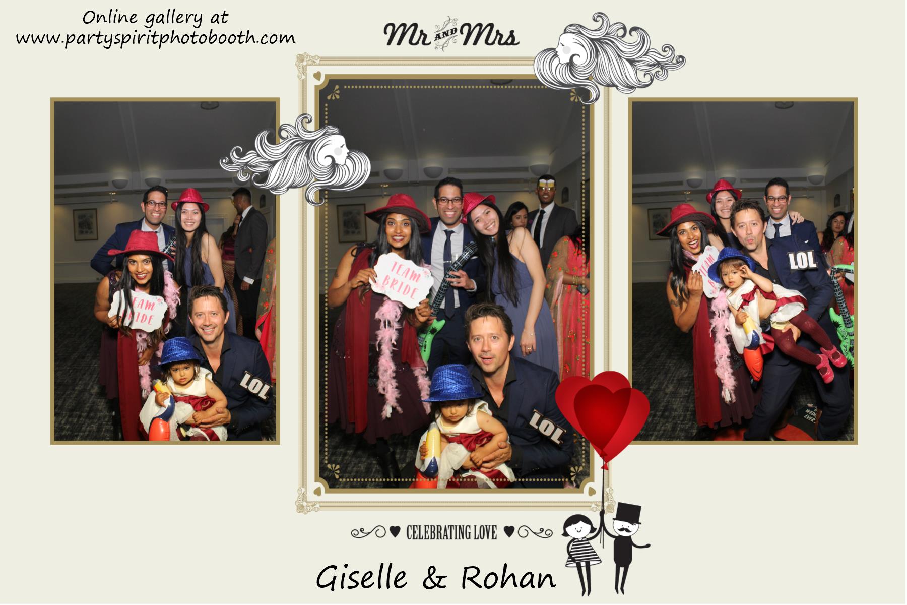Giselle and Rohan's Wedding | View more photos from the event at gallery.partyspiritphotobooth.com/u/PartySpiritPhotoBooth/Giselle-and-Rohans-Wedding